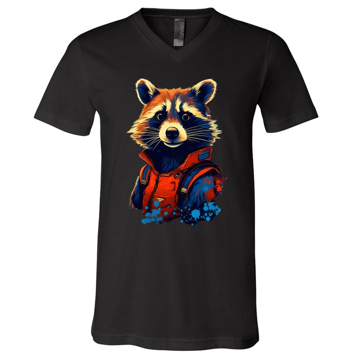 Raccoon Limited Edition V-Neck T-Shirt