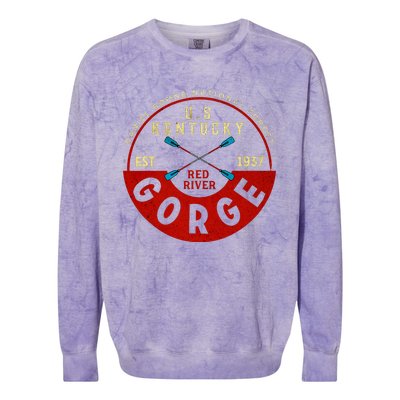 Red River Gorge Kentucky Aged Look Colorblast Crewneck Sweatshirt