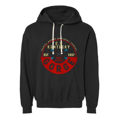 Red River Gorge Kentucky Aged Look Garment-Dyed Fleece Hoodie