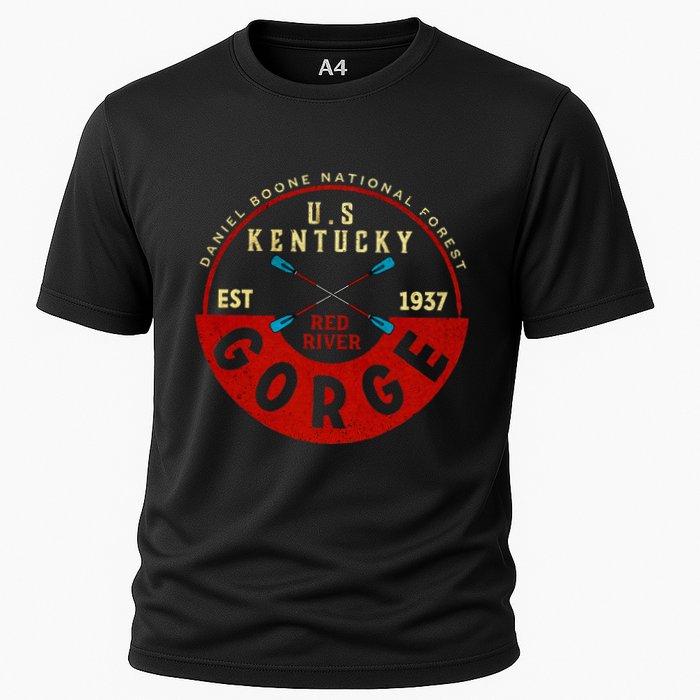 Red River Gorge Kentucky Aged Look Cooling Performance Crew T-Shirt