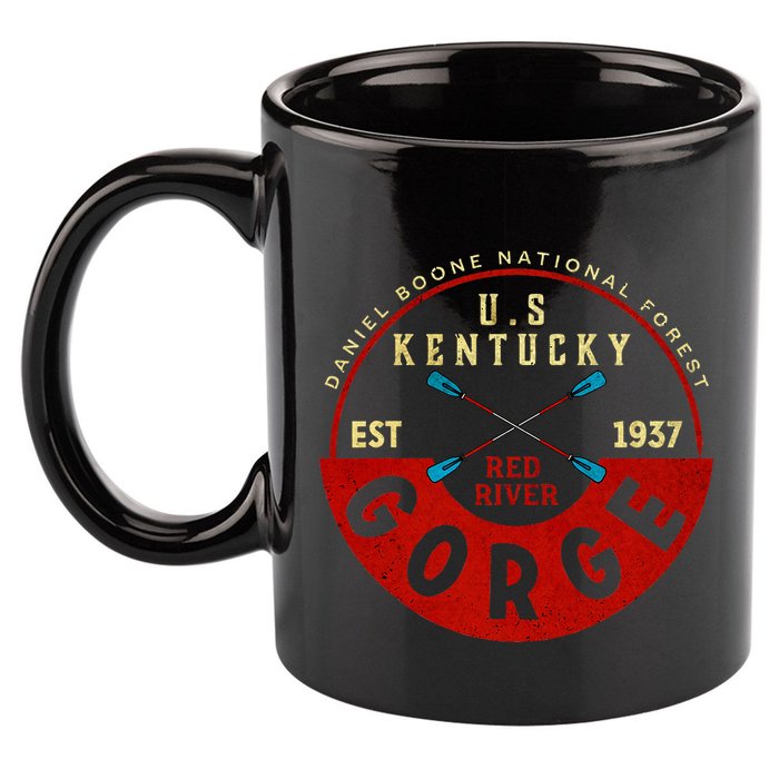 Red River Gorge Kentucky Aged Look 11oz C Handle Ceramic Mug