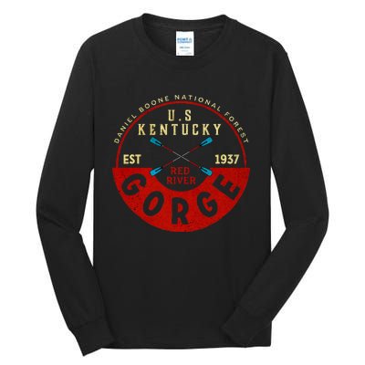 Red River Gorge Kentucky Aged Look Tall Long Sleeve T-Shirt