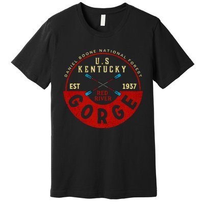 Red River Gorge Kentucky Aged Look Premium T-Shirt