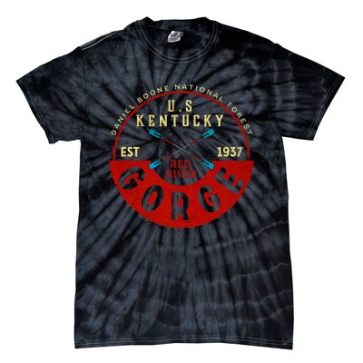 Red River Gorge Kentucky Aged Look Tie-Dye T-Shirt