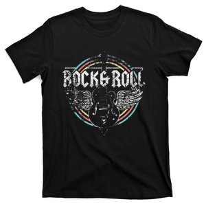 Rock & Roll Guitar Wings Music Classic Retro T-Shirt