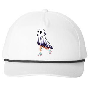 Rollerblade Roller Halloween Ghost Rolling Ghost Skating Cool Gift Snapback Five-Panel Rope Hat