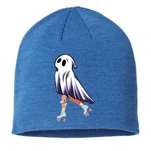 Rollerblade Roller Halloween Ghost Rolling Ghost Skating Cool Gift Sustainable Beanie