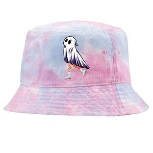 Rollerblade Roller Halloween Ghost Rolling Ghost Skating Cool Gift Tie-Dyed Bucket Hat