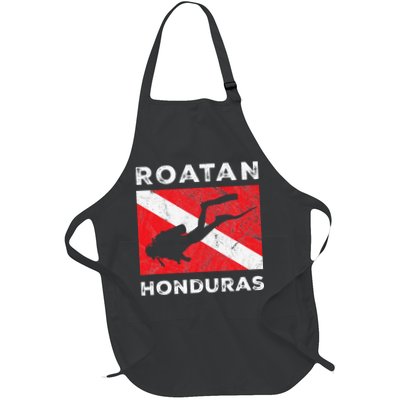 Retro Roatan Honduras Scuba Dive Vintage Dive Flag Diving Apron