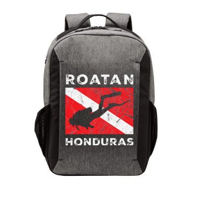 Retro Roatan Honduras Scuba Dive Vintage Dive Flag Diving Vector Backpack