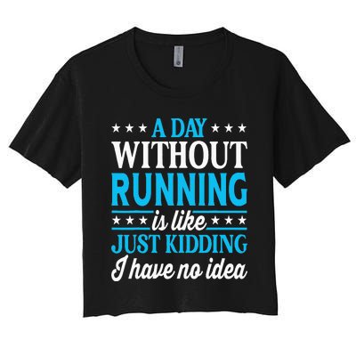 Running Runner Half Marathon Retired Vintage My Retirement Women's Crop Top Tee