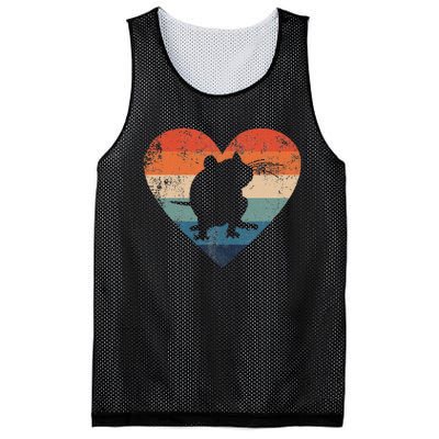 Rat Retro Heart Mouse Rodent Lover Rat Owner Mesh Reversible Basketball Jersey Tank