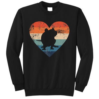 Rat Retro Heart Mouse Rodent Lover Rat Owner Tall Sweatshirt