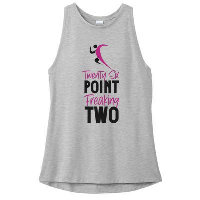 Running Runner Half Marathon TwentySix Point Freaking Two Ladies PosiCharge Tri-Blend Wicking Tank