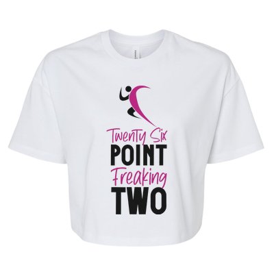 Running Runner Half Marathon TwentySix Point Freaking Two Bella+Canvas Jersey Crop Tee