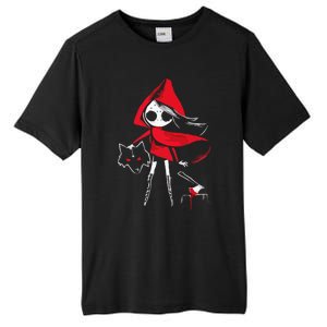 Red Riding Hood Girl With Head Of Wolf Scary Gothic Art Tall Fusion ChromaSoft Performance T-Shirt