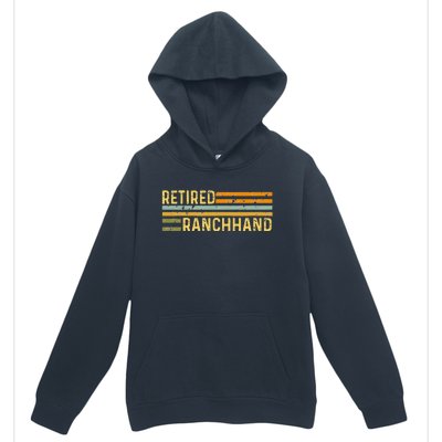 Retired Ranch Hand Farmer Distressed Retirement Retire Farm Urban Pullover Hoodie