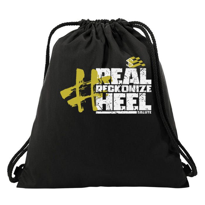 Real Reckonize Heel Salute Drawstring Bag