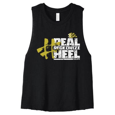 Real Reckonize Heel Salute Women's Racerback Cropped Tank