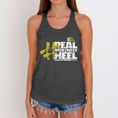 Real Reckonize Heel Salute Women's Knotted Racerback Tank