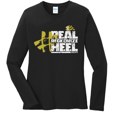 Real Reckonize Heel Salute Ladies Long Sleeve Shirt