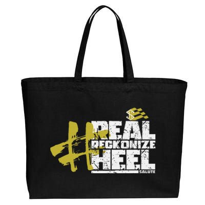 Real Reckonize Heel Salute Cotton Canvas Jumbo Tote