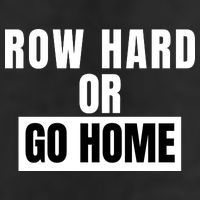 Rowing Row Hard Or Go Home For Crew Team Funny Rowing Rowing Crew Crop Fleece Hoodie