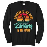 Running Runner Half Marathon Grandpa Vintage Retro Grandpa Premium Sweatshirt