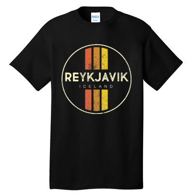 Retro Reykjavik Iceland Vintage Tall T-Shirt