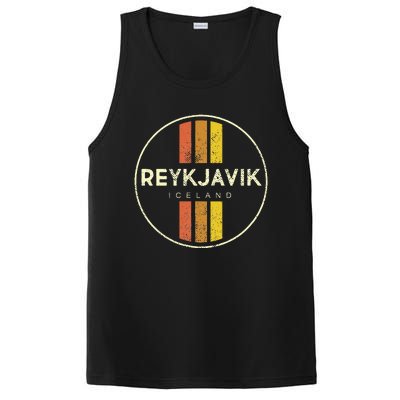 Retro Reykjavik Iceland Vintage PosiCharge Competitor Tank