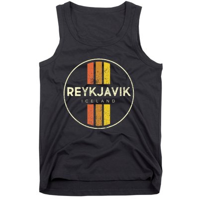 Retro Reykjavik Iceland Vintage Tank Top