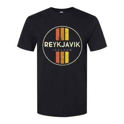 Retro Reykjavik Iceland Vintage Softstyle CVC T-Shirt