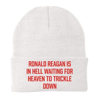 Ronald Reagan Is In Hell Waiting For Heaven To Trickle Down Beanie