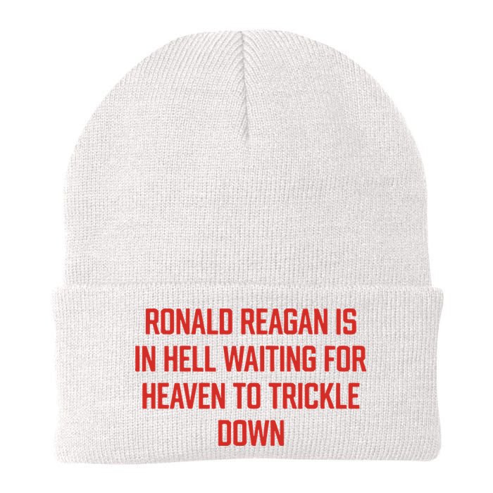 Ronald Reagan Is In Hell Waiting For Heaven To Trickle Down Beanie