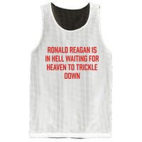 Ronald Reagan Is In Hell Waiting For Heaven To Trickle Down Mesh Reversible Basketball Jersey Tank
