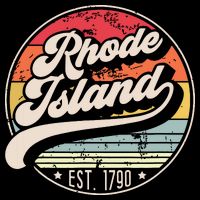 Retro Rhode Island Home State Ri Cool 70s Style Sunset Backpack