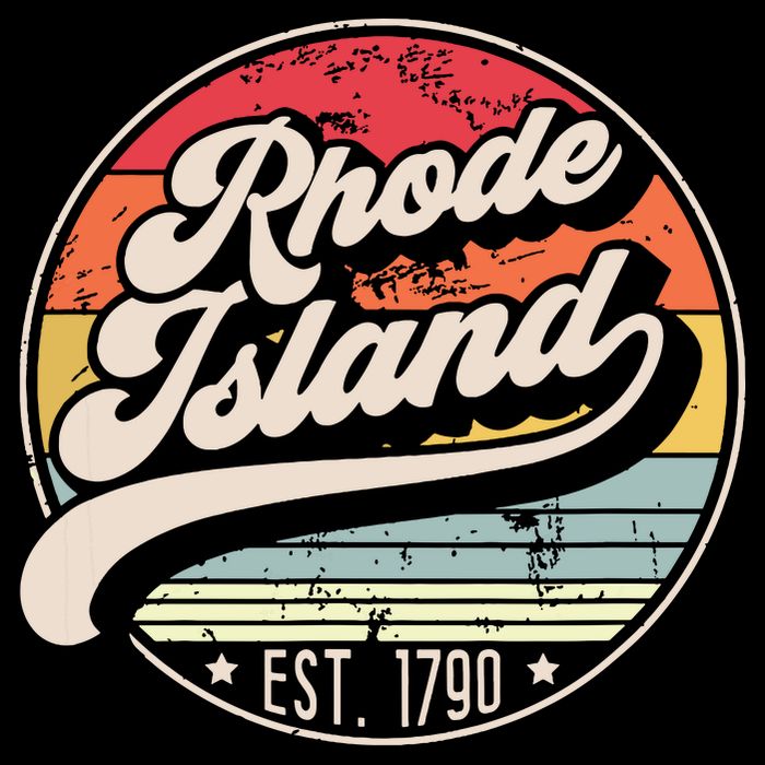 Retro Rhode Island Home State Ri Cool 70s Style Sunset Backpack