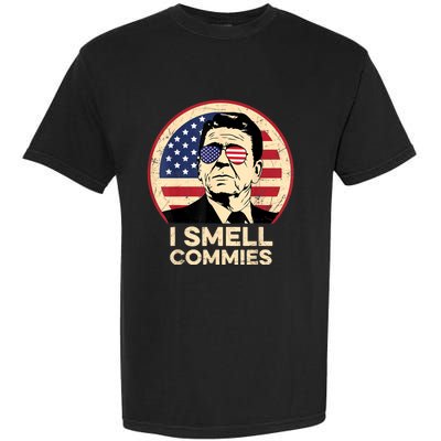 Ronald Reagan, I Smell Commies Patriotic American President Garment-Dyed Heavyweight T-Shirt