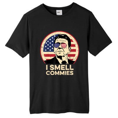 Ronald Reagan, I Smell Commies Patriotic American President Tall Fusion ChromaSoft Performance T-Shirt