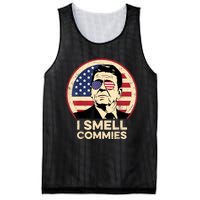 Ronald Reagan, I Smell Commies Patriotic American President Mesh Reversible Basketball Jersey Tank