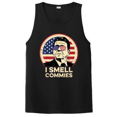 Ronald Reagan, I Smell Commies Patriotic American President PosiCharge Competitor Tank