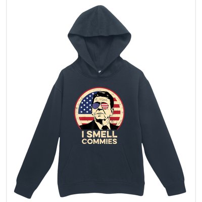 Ronald Reagan, I Smell Commies Patriotic American President Urban Pullover Hoodie