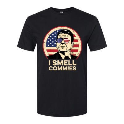 Ronald Reagan, I Smell Commies Patriotic American President Softstyle CVC T-Shirt