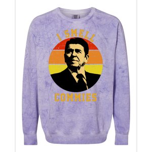 Ronald Reagan I Smell Commies Colorblast Crewneck Sweatshirt