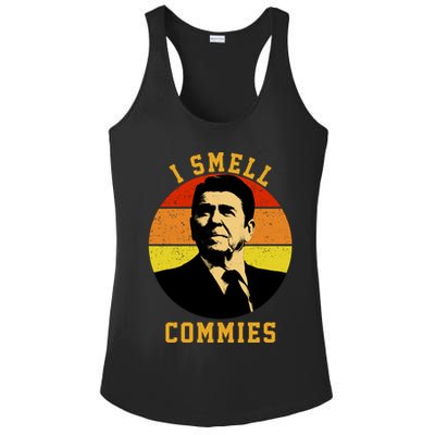 Ronald Reagan I Smell Commies Ladies PosiCharge Competitor Racerback Tank