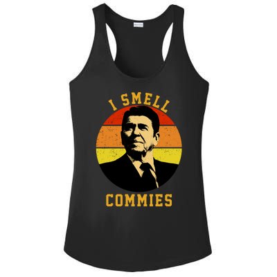 Ronald Reagan I Smell Commies Ladies PosiCharge Competitor Racerback Tank