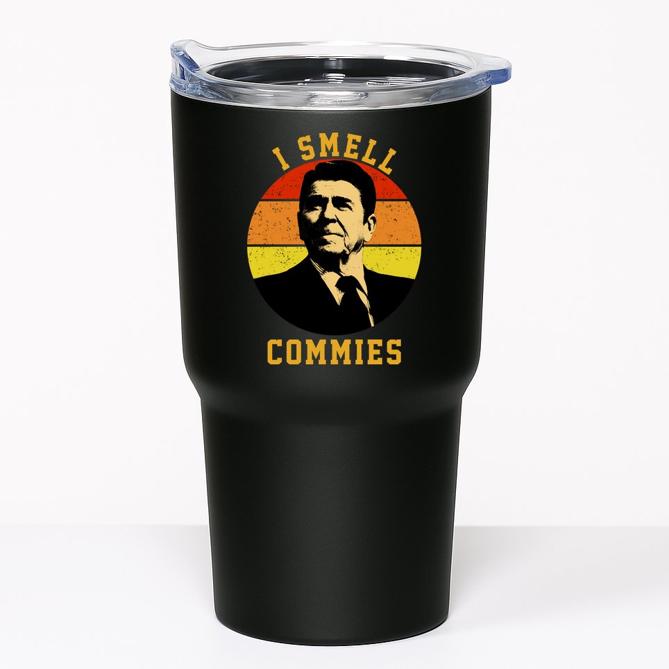 Ronald Reagan I Smell Commies Tumbler