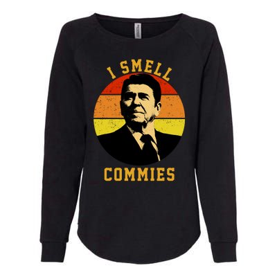 Ronald Reagan I Smell Commies Womens California Wash Sweatshirt