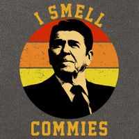 Ronald Reagan I Smell Commies Cotton Canvas Backpack