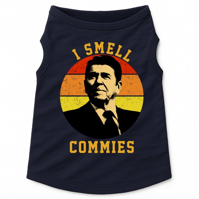 Ronald Reagan I Smell Commies Doggie Tank